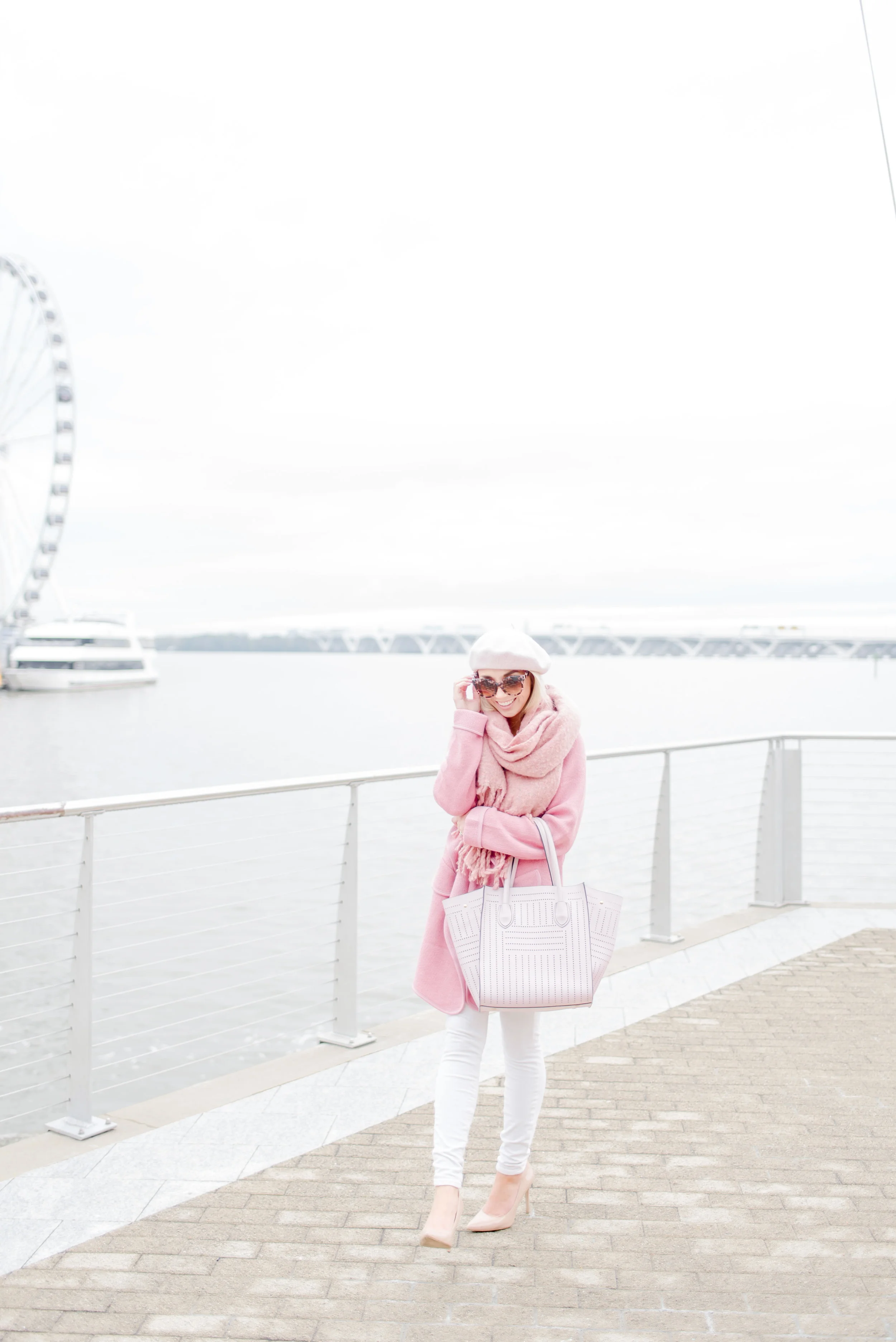Pink winter cheap outfits